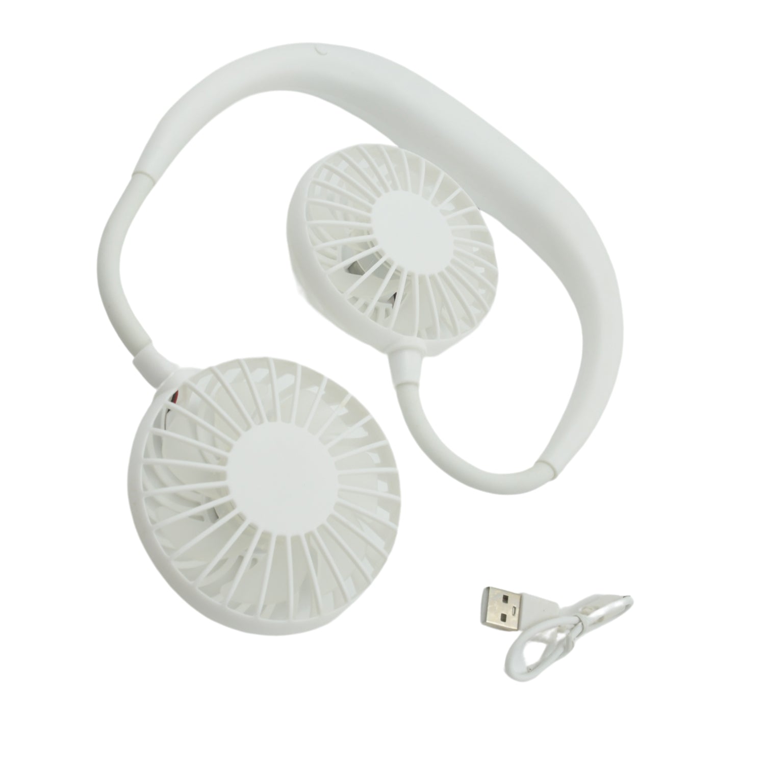 0896 Portable Fan USB Rechargeable Mini Hand Free Personal Fan Adjustable Speed Wearable Neckband Fan for Camping Traveling Office Room Outdoor (1 Pc ) 0896 Portable Fan USB Rechargeable Mini Hand Free Personal Fan Adjustable Speed Wearable Neckband Fan for Camping Traveling Office Room Outdoor (1 Pc )